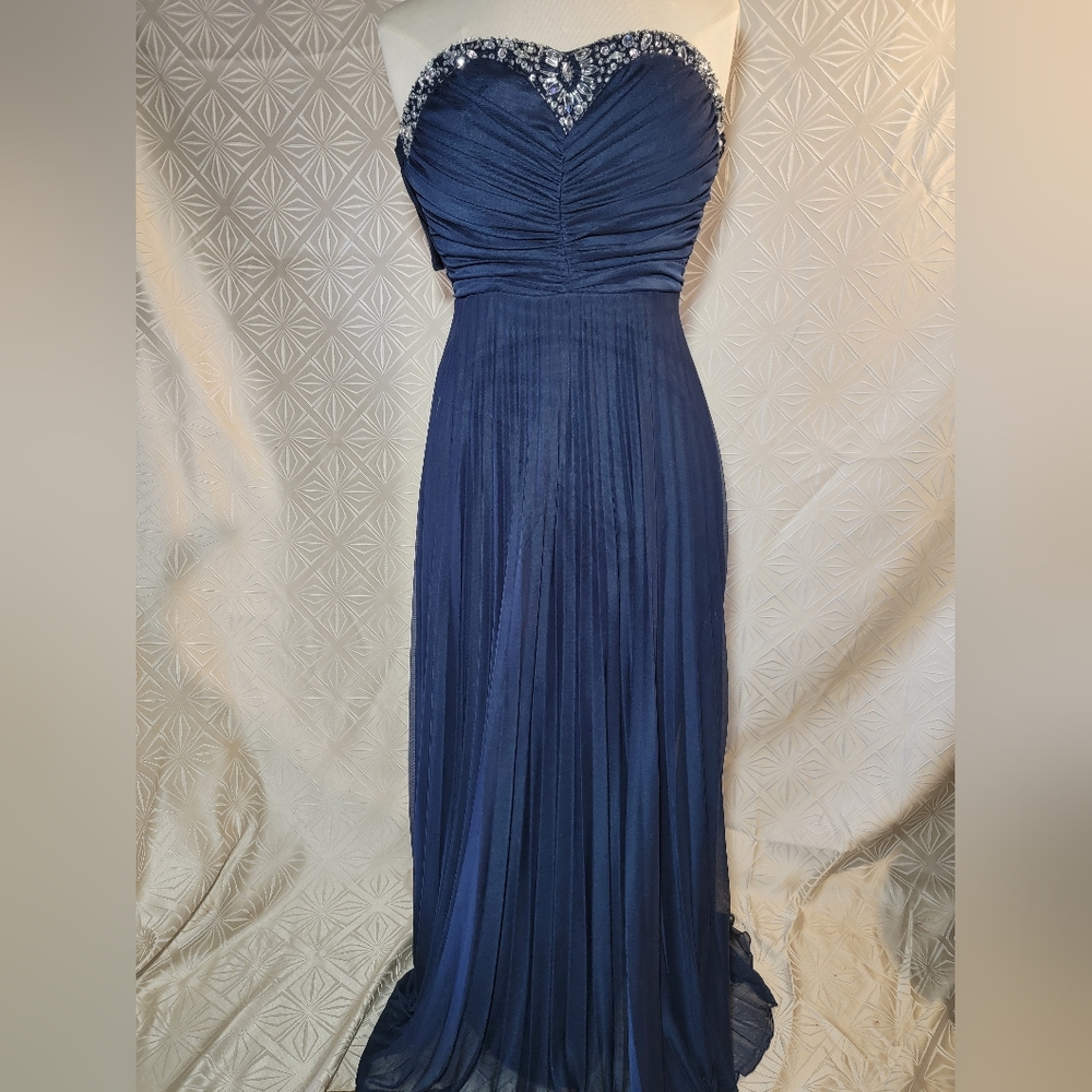 Formal strapless beaded dress